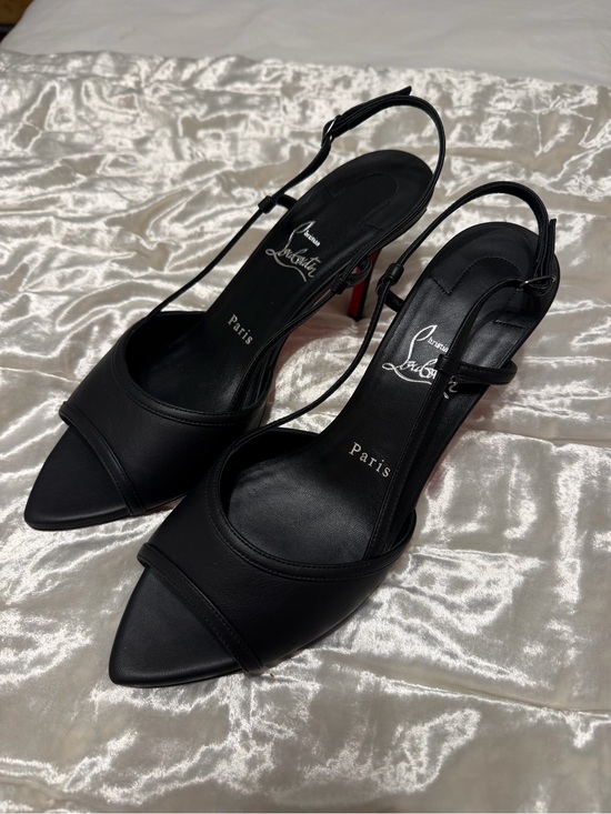 Christian Louboutin Shoes - Christian Louboutin Black Slingback Pointed-Toe Heels never worn!!!